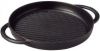 Сковорода-гриль круглая, 26 см, с двумя ручками, черная, Staub, Франция